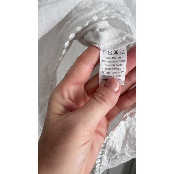 Lenora Ruthie White Cotton Dress Nightgown Nightie Size S - Picture 4 of 5